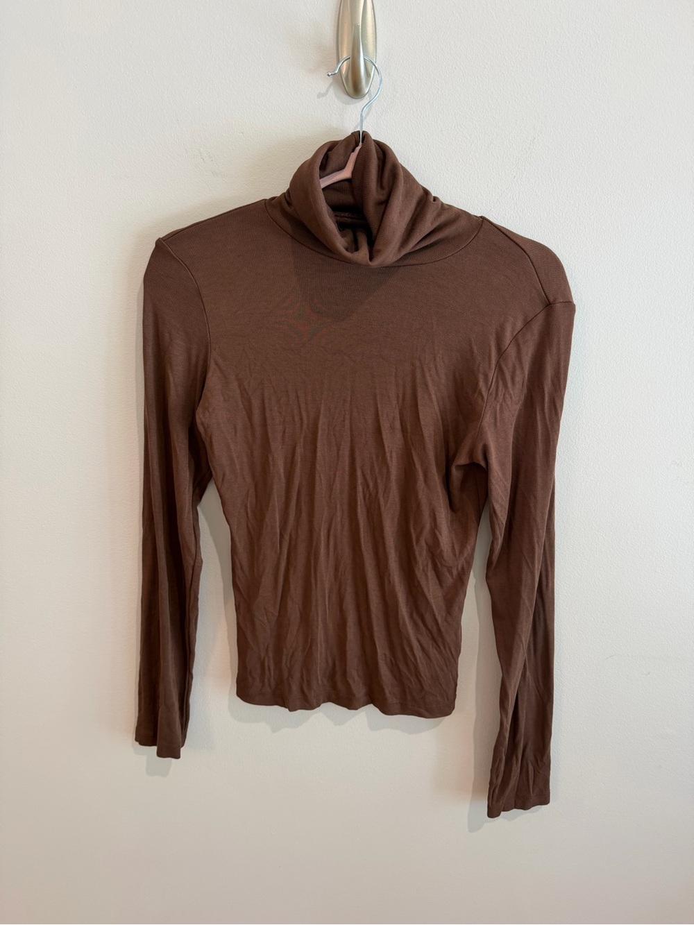 Anthropologie Brown Long-Sleeve Turtleneck Women’s Top